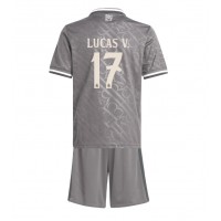 Camiseta Real Madrid Lucas Vazquez #17 Tercera Equipación para niños 2024-25 manga corta (+ pantalones cortos)